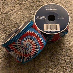 Red, White, & Blue Wired Ribbon